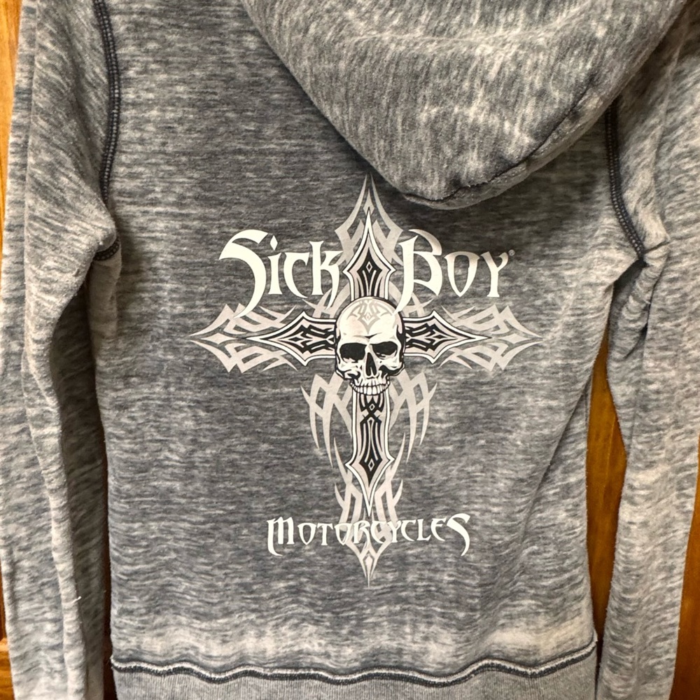 Sick Boy motorcycle zip up hoodie